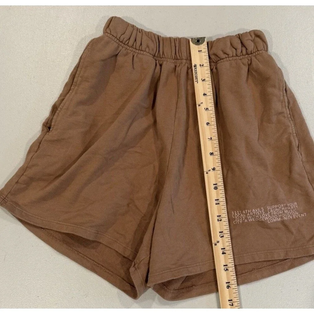 Parker Moss Sweat Shorts Women Small Tan 